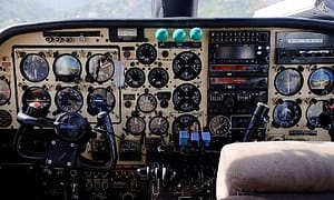 cockpit los roques flight